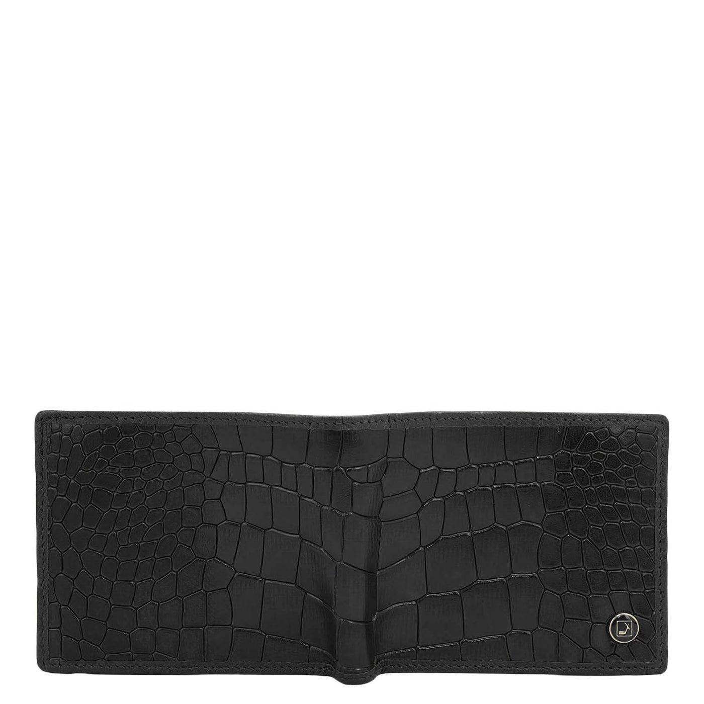 Black Bifold Leather Mens Wallet
