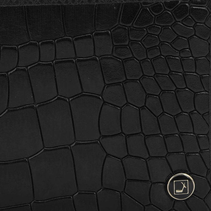 Black Bifold Leather Mens Wallet