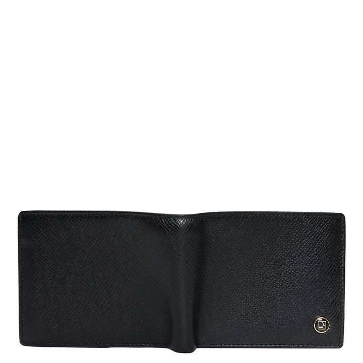 Black Bifold Leather Mens Wallet