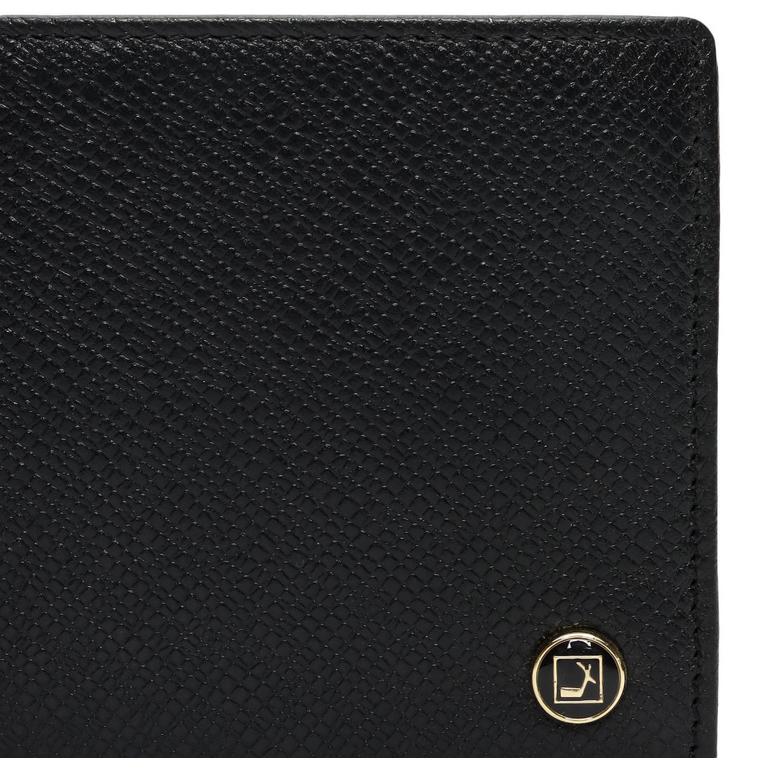 Black Bifold Leather Mens Wallet
