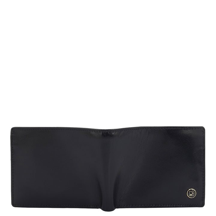 Black Bifold Leather Mens Wallet