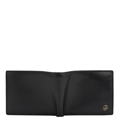 Black Bifold Leather Mens Wallet