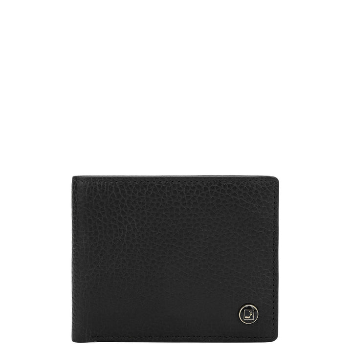 Black Bifold Leather Mens Wallet