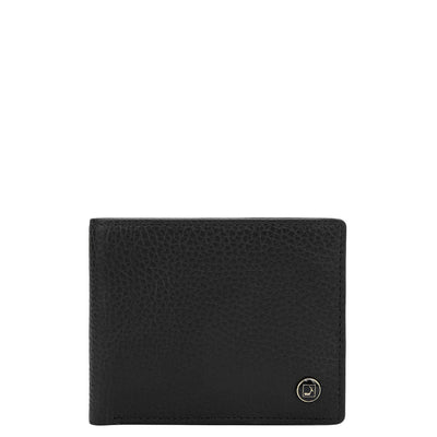 Black Bifold Leather Mens Wallet