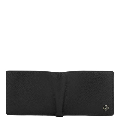 Black Bifold Leather Mens Wallet