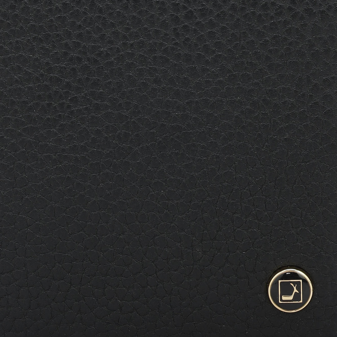Black Bifold Leather Mens Wallet