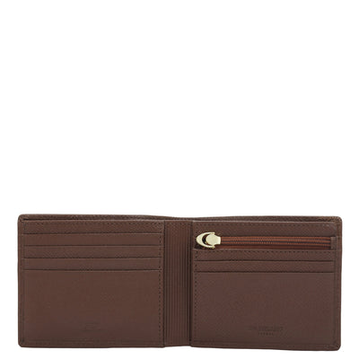 Brown Bifold Leather Mens Wallet