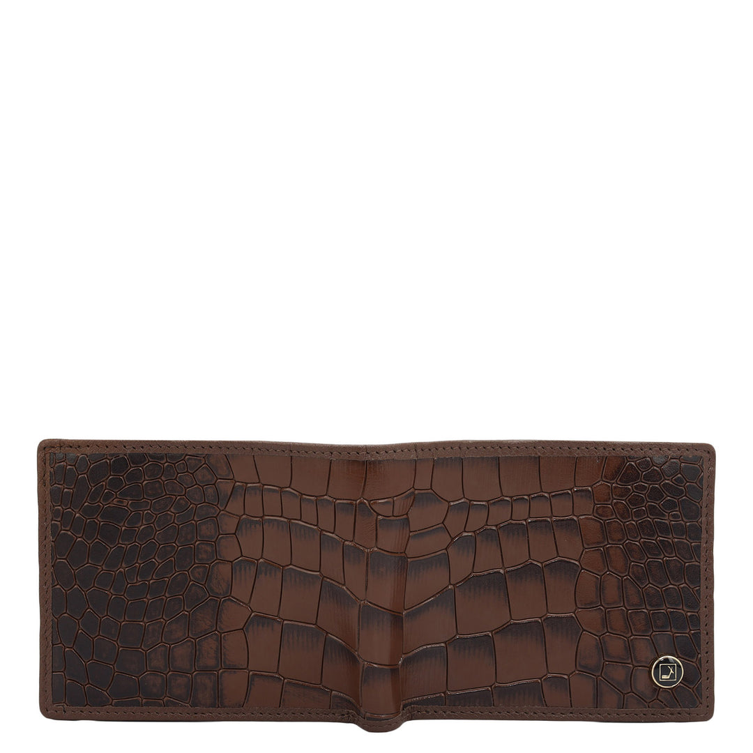 Brown Bifold Leather Mens Wallet
