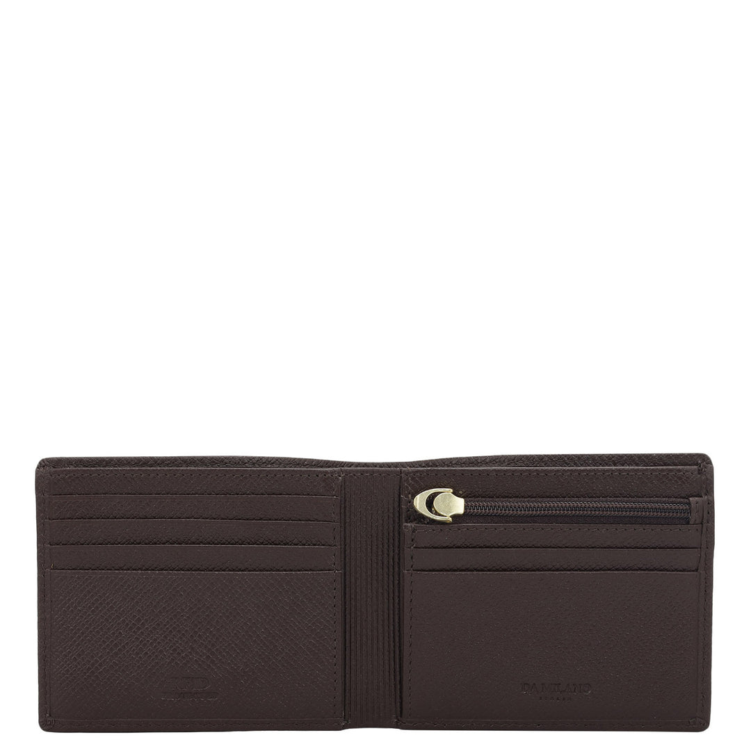Chocolate Bifold Leather Mens Wallet