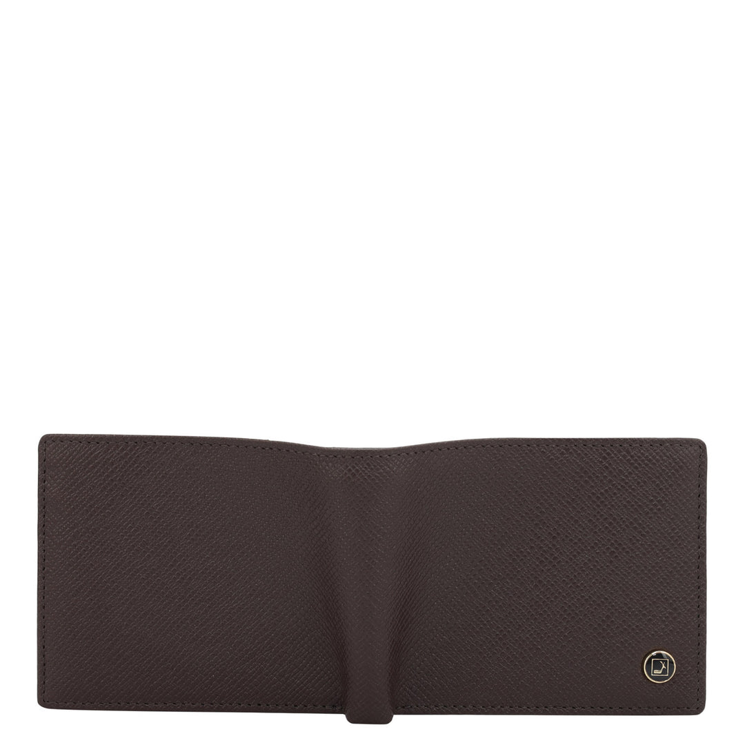 Chocolate Bifold Leather Mens Wallet