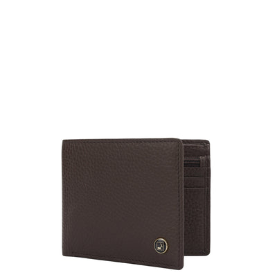 Chocolate Bifold Leather Mens Wallet