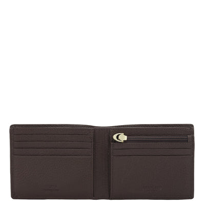 Chocolate Bifold Leather Mens Wallet