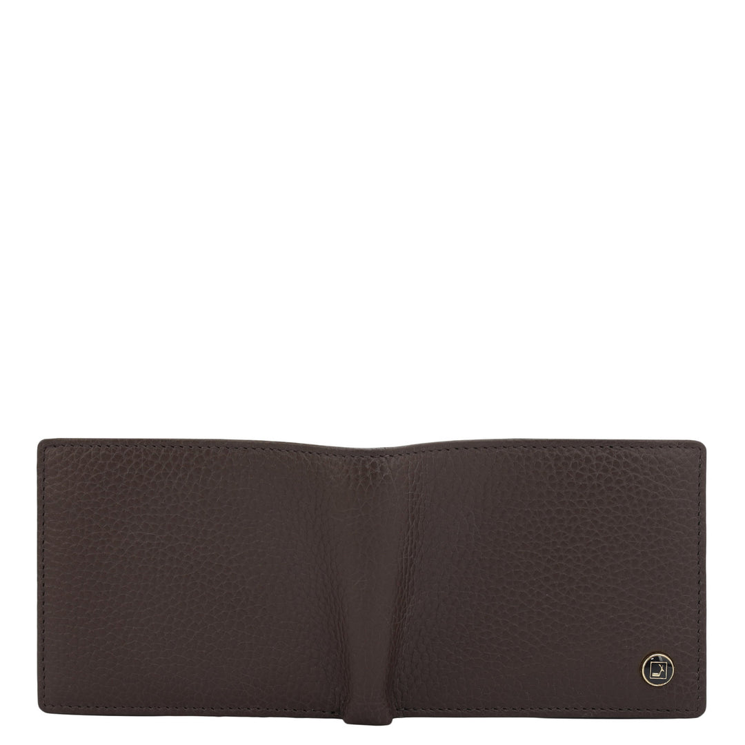 Chocolate Bifold Leather Mens Wallet