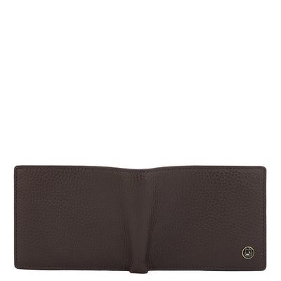 Chocolate Bifold Leather Mens Wallet