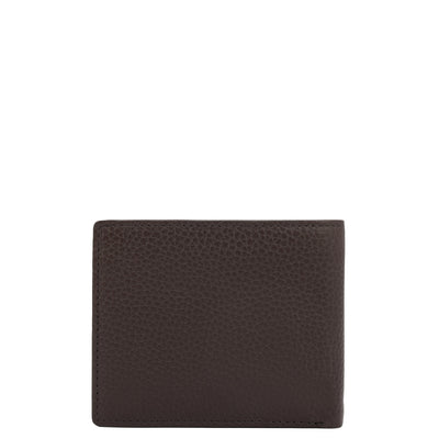 Chocolate Bifold Leather Mens Wallet
