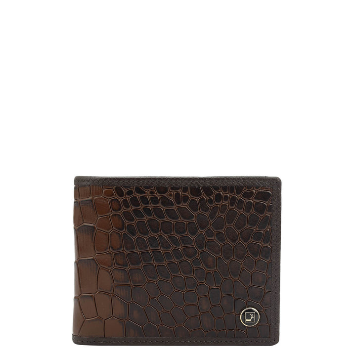 Date Bifold Leather Mens Wallet