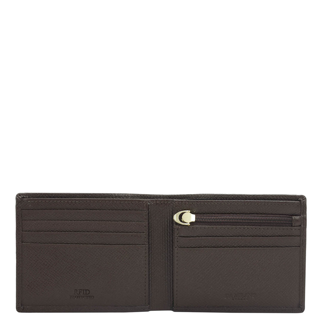 Date Bifold Leather Mens Wallet
