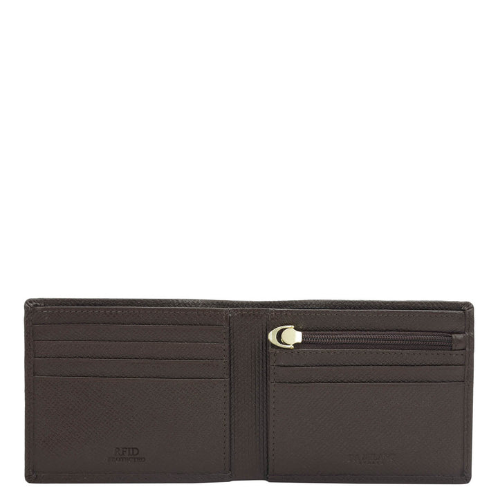Date Bifold Leather Mens Wallet