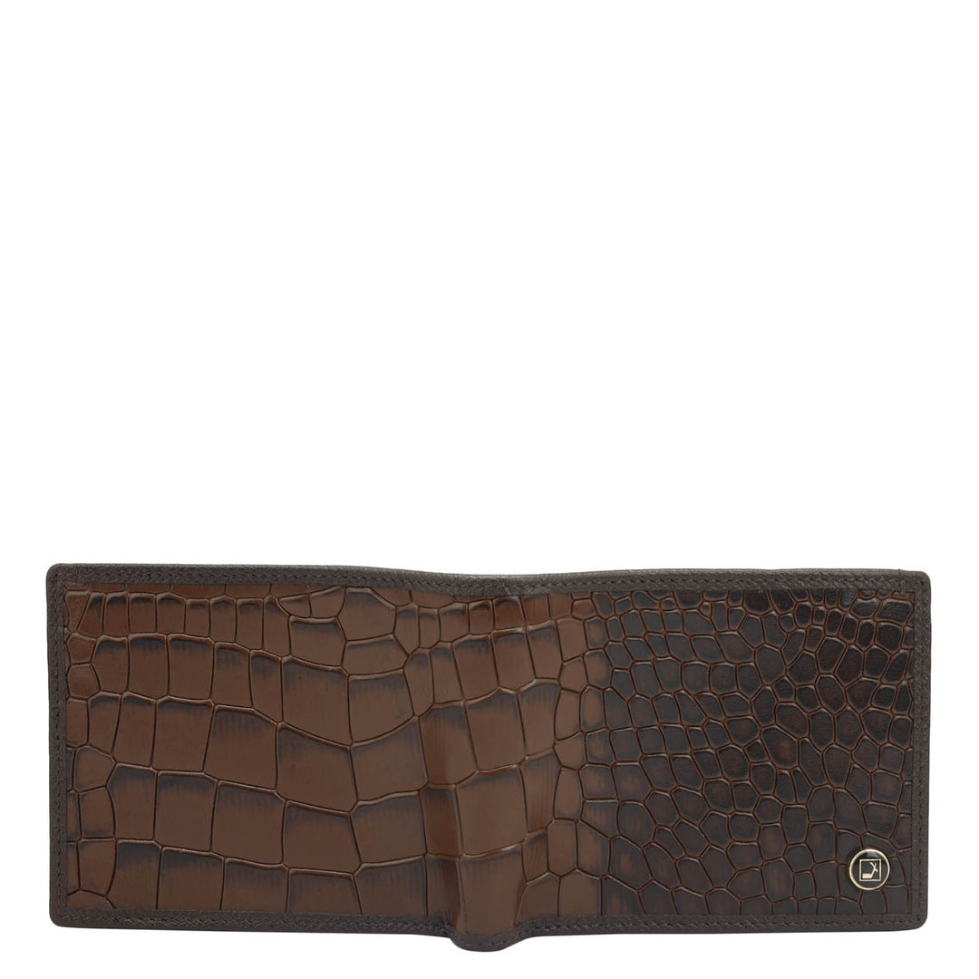 Date Bifold Leather Mens Wallet