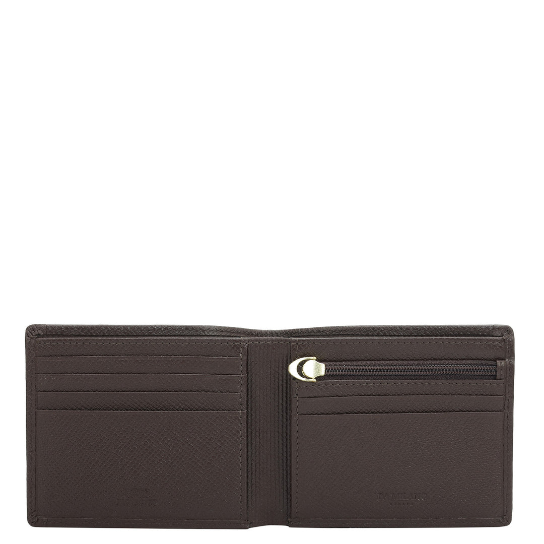 Date Bifold Leather Mens Wallet