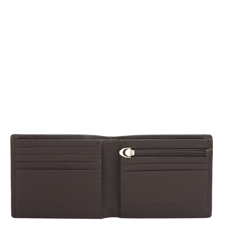 Date Bifold Leather Mens Wallet