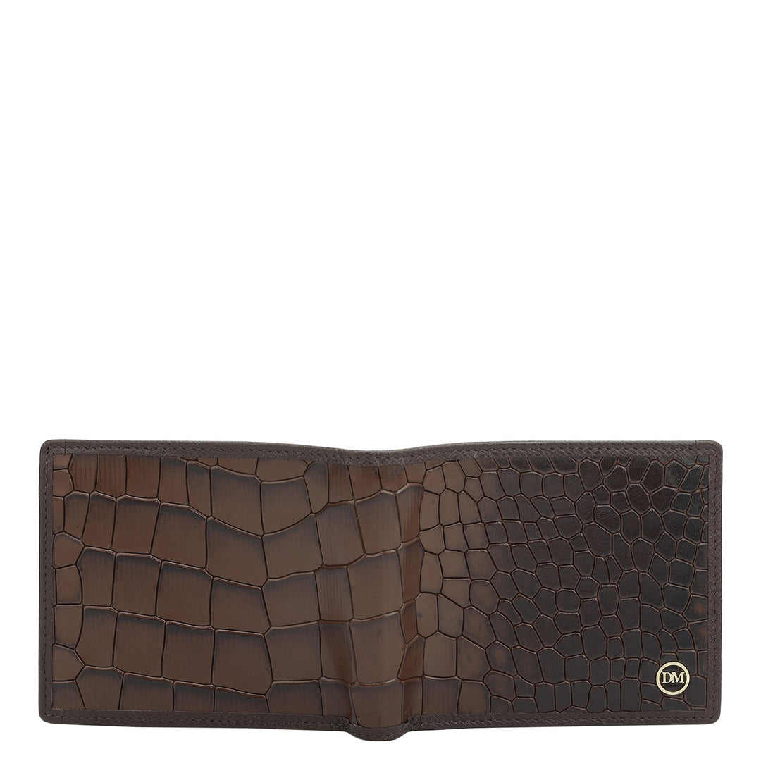 Date Bifold Leather Mens Wallet