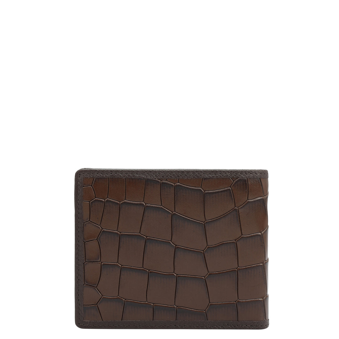 Date Bifold Leather Mens Wallet