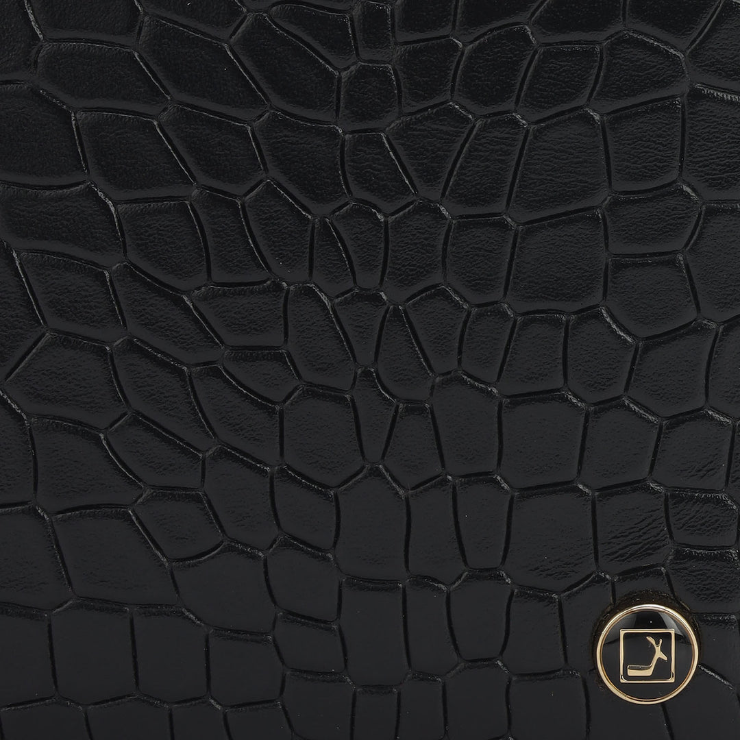 Black Bifold Leather Mens Wallet