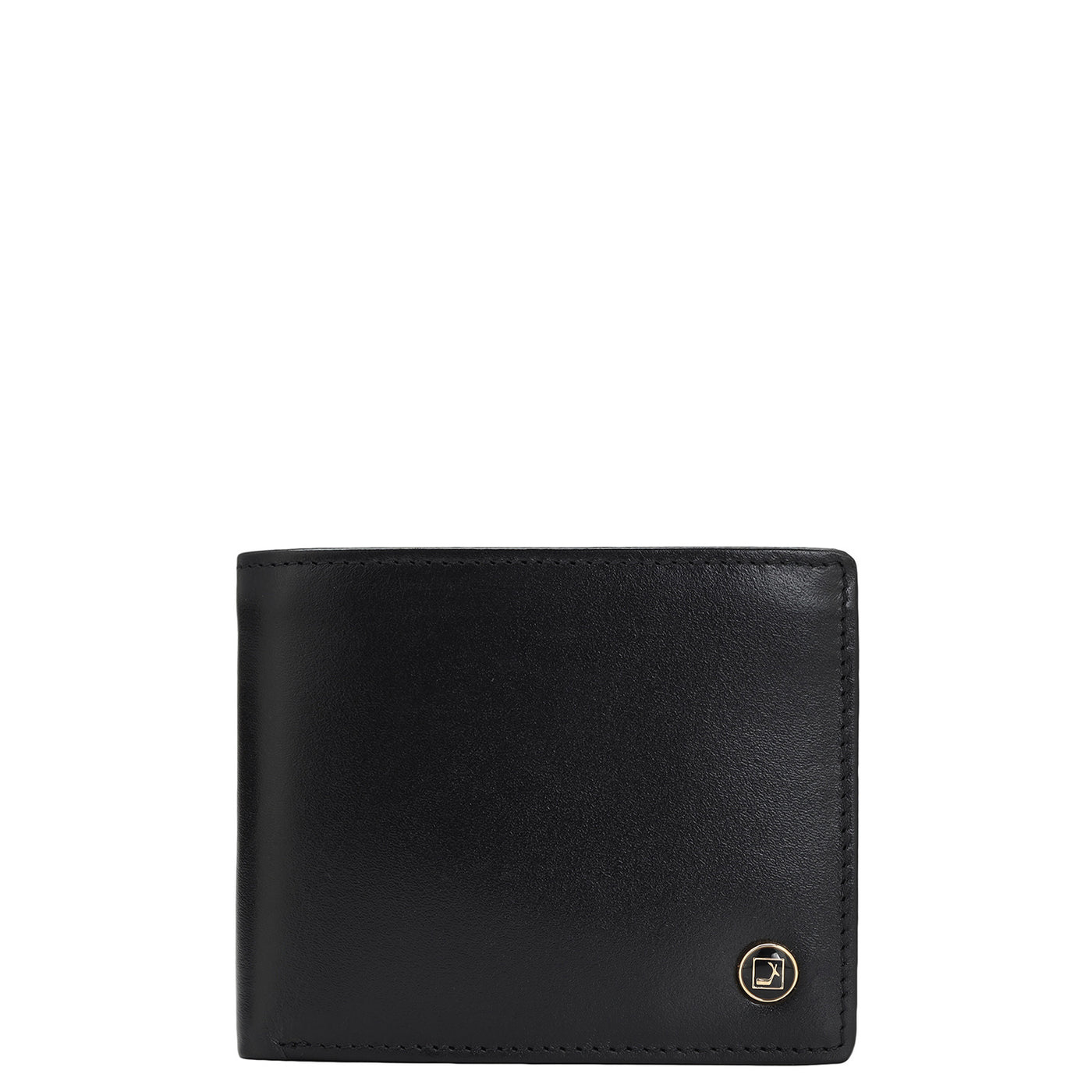 Plain Leather Mens Wallet - Black