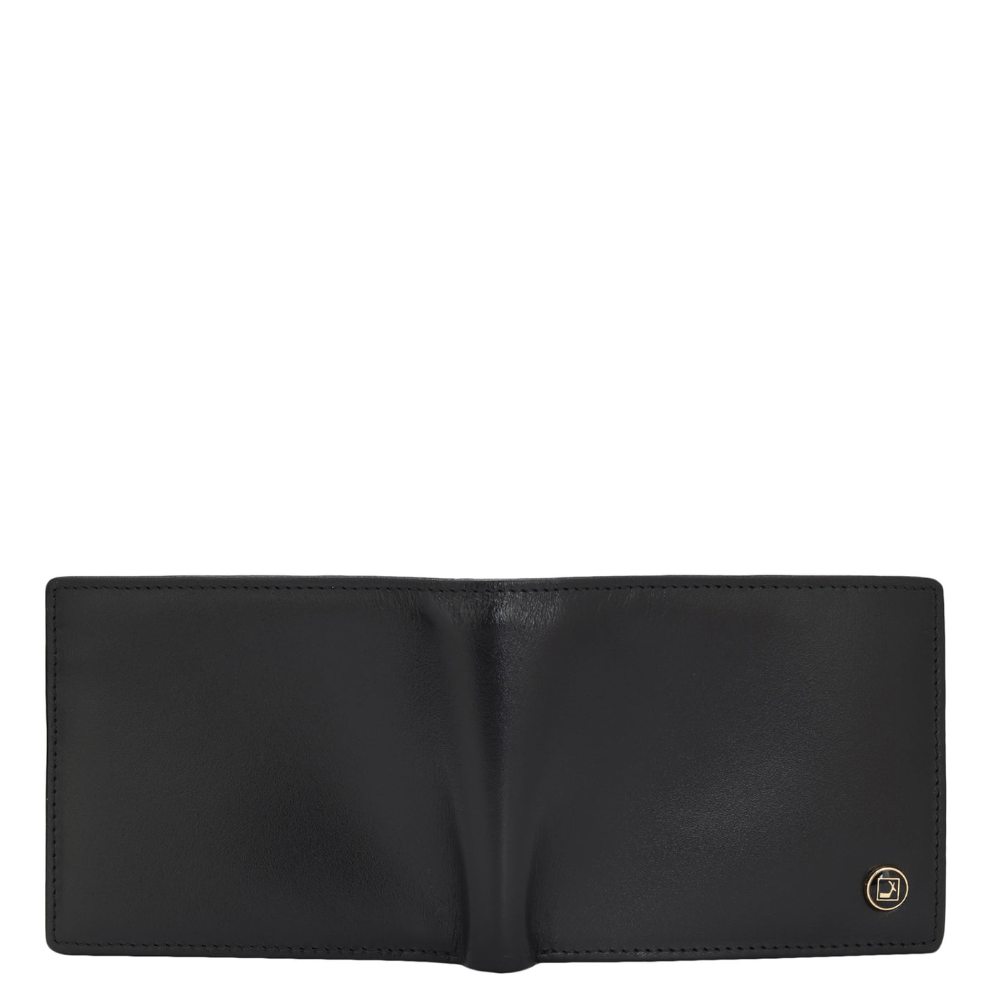 Plain Leather Mens Wallet - Black