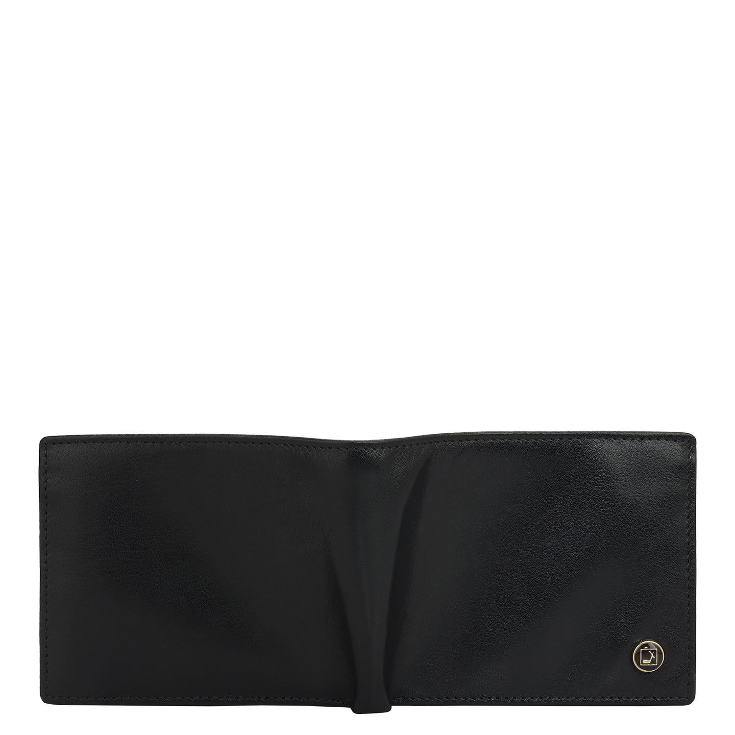 Da Milano Genuine Leather Men's Bifold Wallet | Textured Black Leather | Compact Design With Multiple Card Slots | Lifetime Warranty