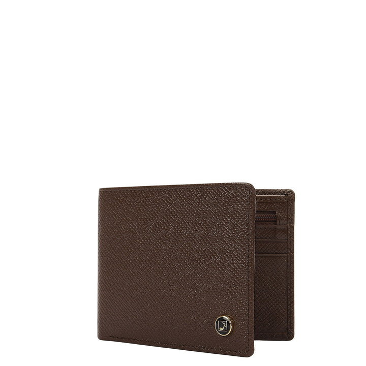 Chocolate Bifold Leather Mens Wallet