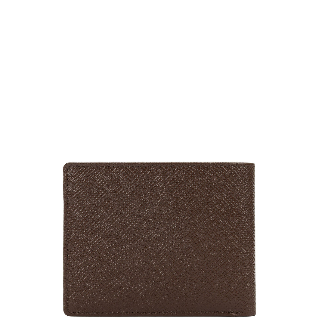 Chocolate Bifold Leather Mens Wallet