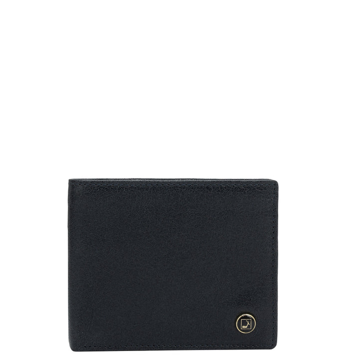 Navy Bifold Leather Mens Wallet