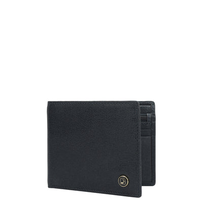 Navy Bifold Leather Mens Wallet