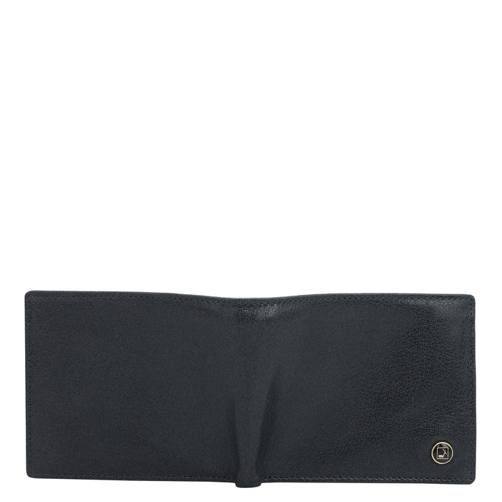 Navy Bifold Leather Mens Wallet