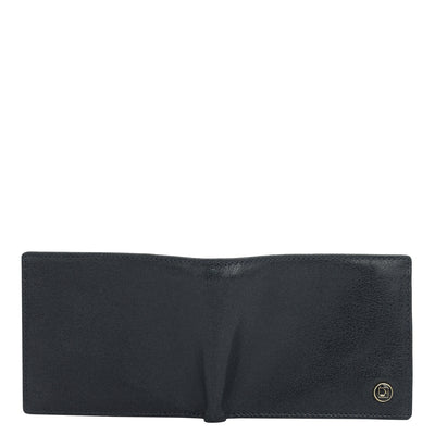 Navy Bifold Leather Mens Wallet