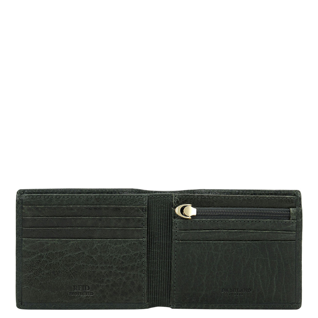 Online Exclusive Bifold Men's Wallet - Petrol Green