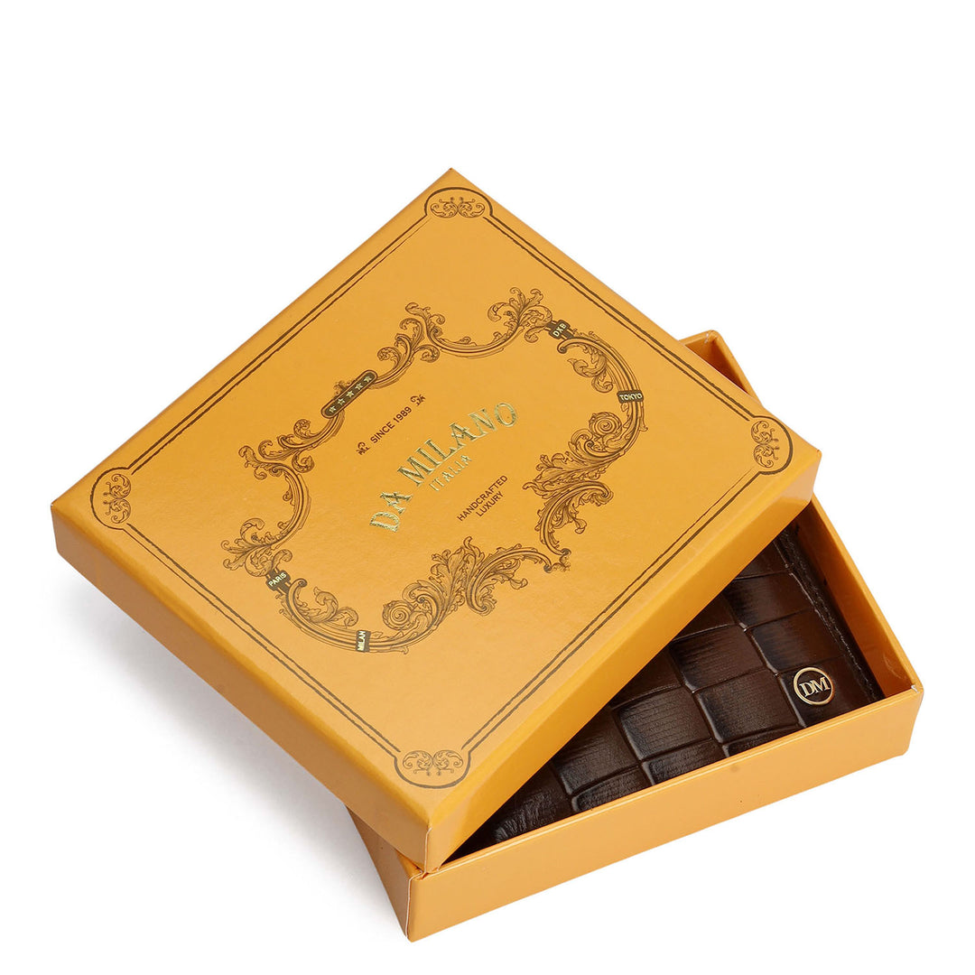 Walnut Bifold Leather Mens Wallet