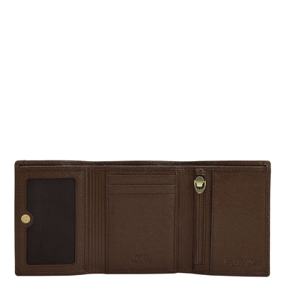 Date Trifold Leather Mens Wallet