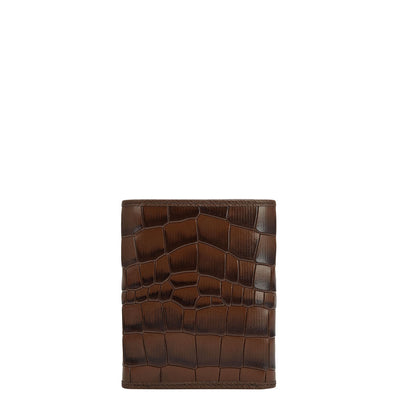 Date Trifold Leather Mens Wallet