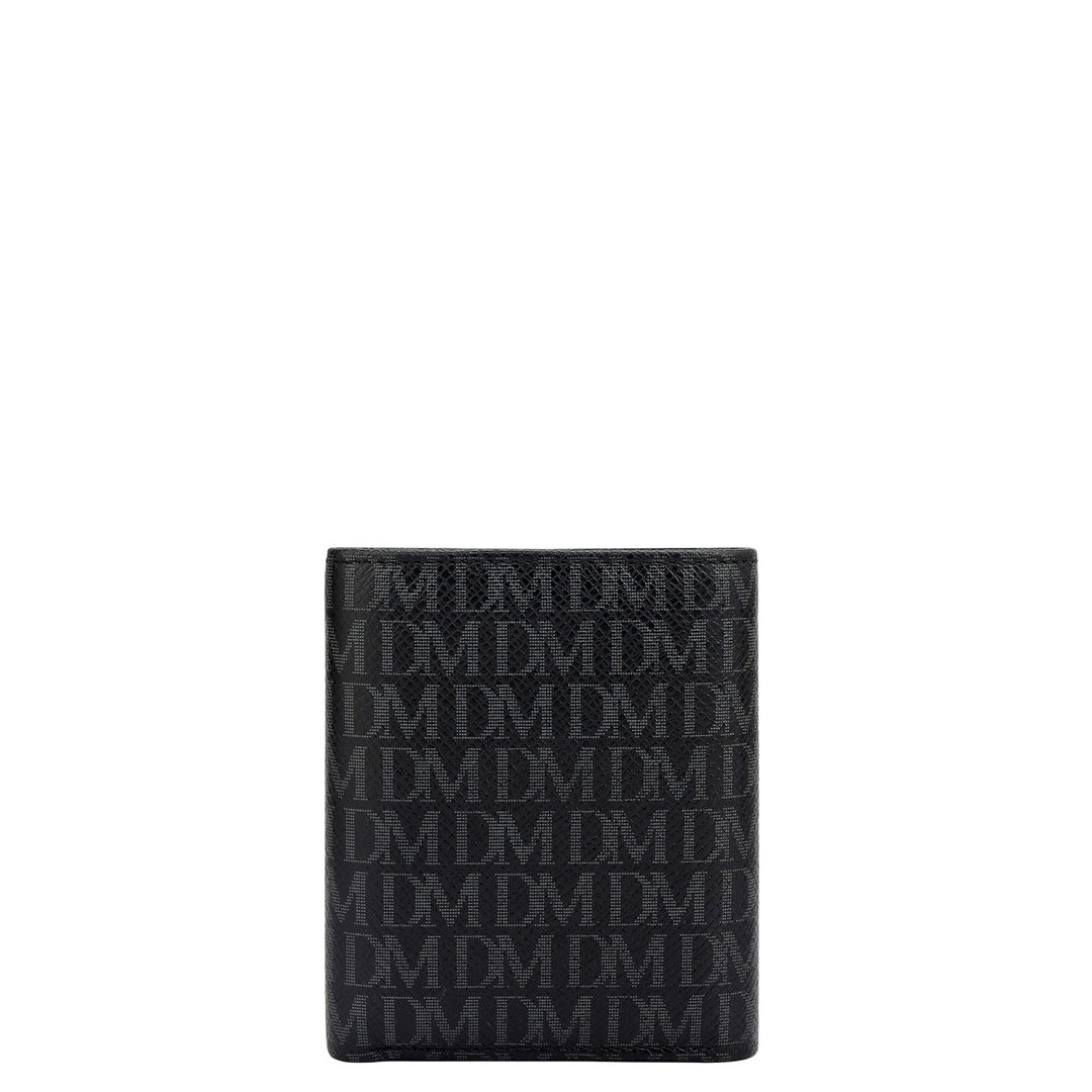 Black Bifold Leather Mens Wallet