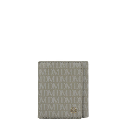 Stone Grey Bifold Leather Mens Wallet