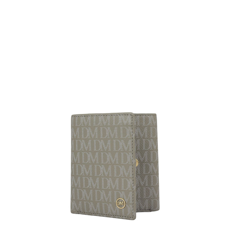 Stone Grey Bifold Leather Mens Wallet