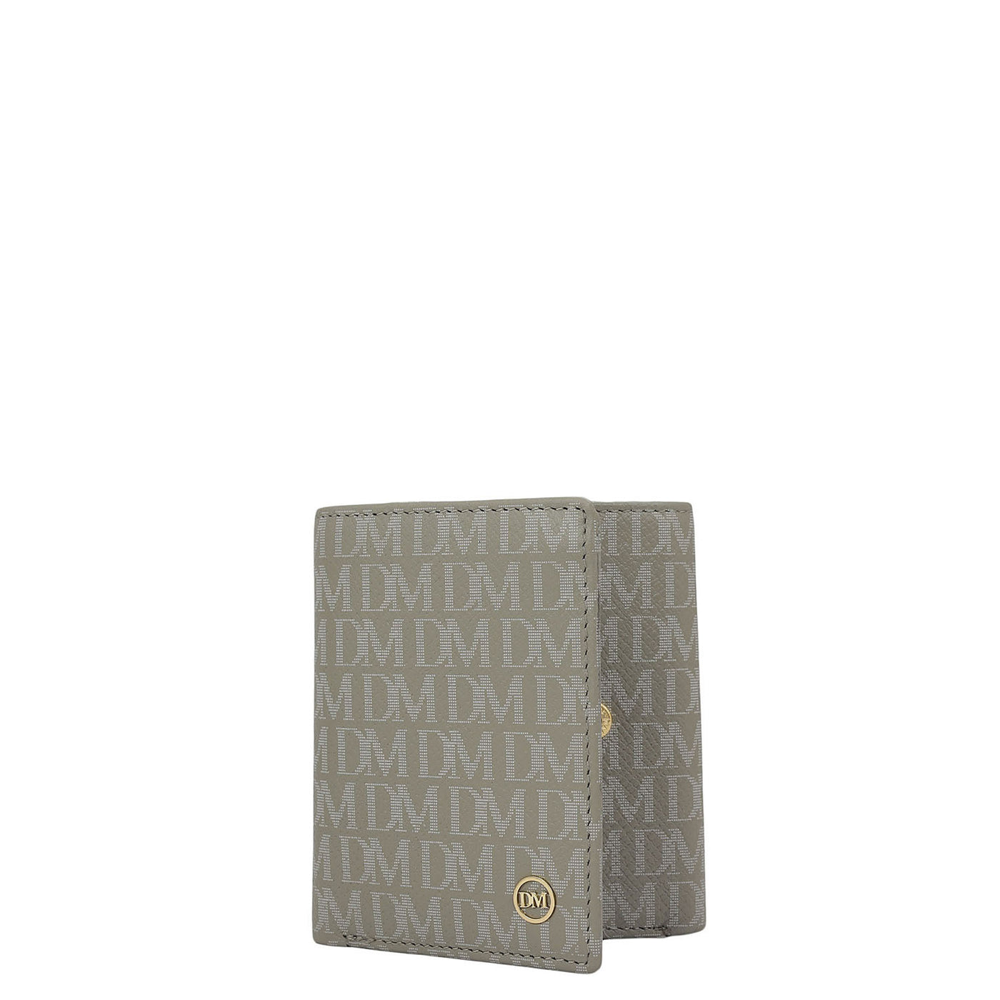 Stone Grey Bifold Leather Mens Wallet