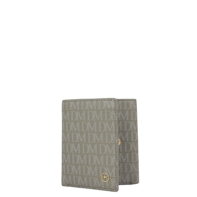 Stone Grey Bifold Leather Mens Wallet