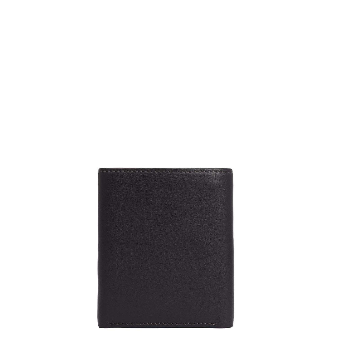 Brown Trifold Leather Mens Wallet