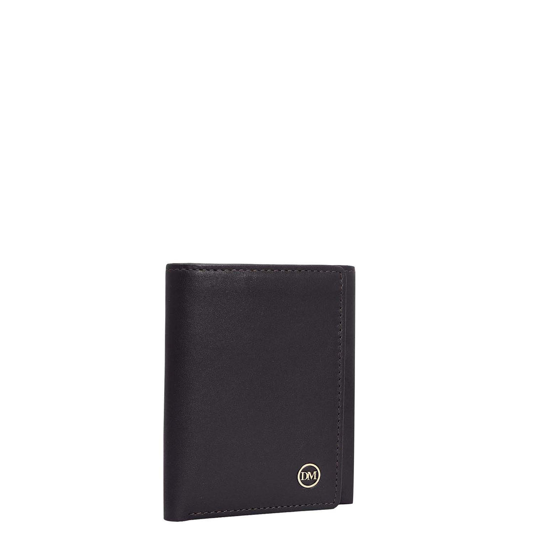 Brown Trifold Leather Mens Wallet