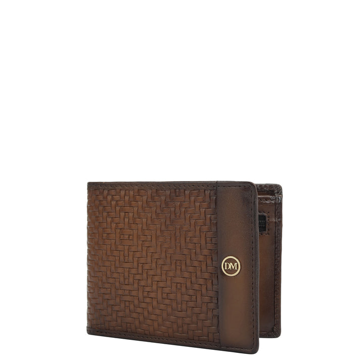 Cognac Bifold Leather Mens Wallet
