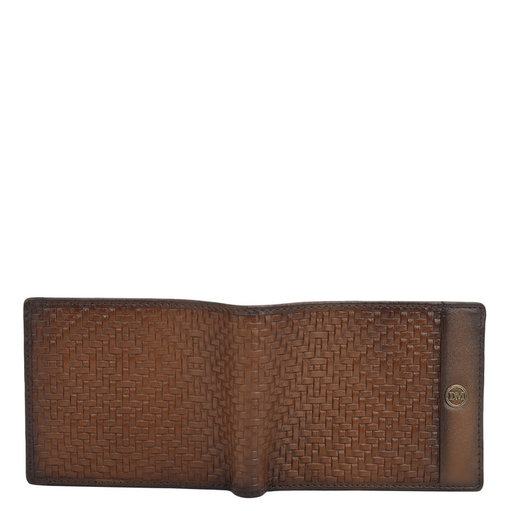 Cognac Bifold Leather Mens Wallet
